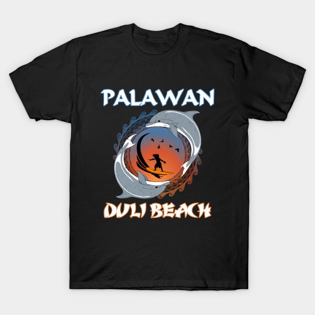 Palawan Duli Beach T-Shirt by NicGrayTees